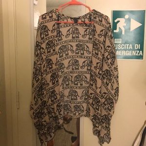 Cute Elephant Kimono